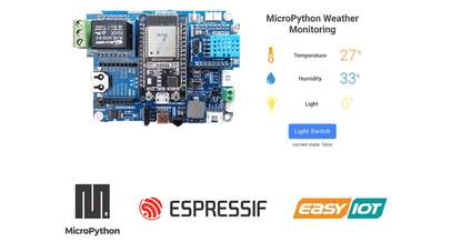 مانیتور آب و هوا با میکروپایتون و نمایش بر روی وب سرور ESP32